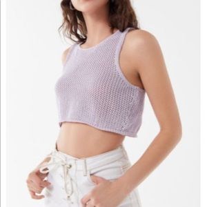 Crochet Cropped sweater tank top